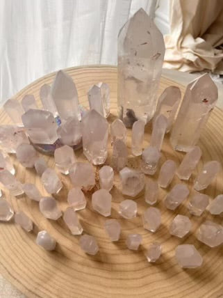 3kg  Pink Amphibole Quartz Towers