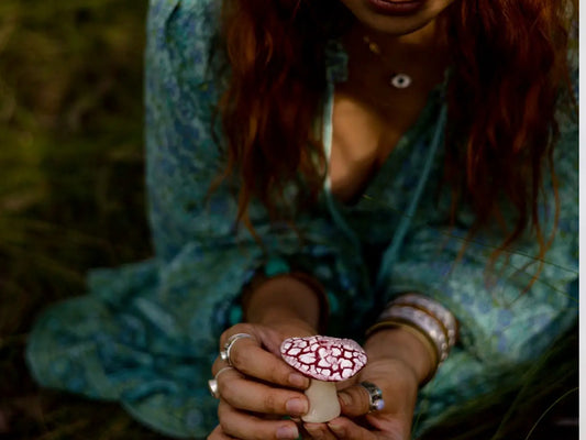 *PRE-ORDER* Ceramic Toadstool Incense Holder (very limited availability)