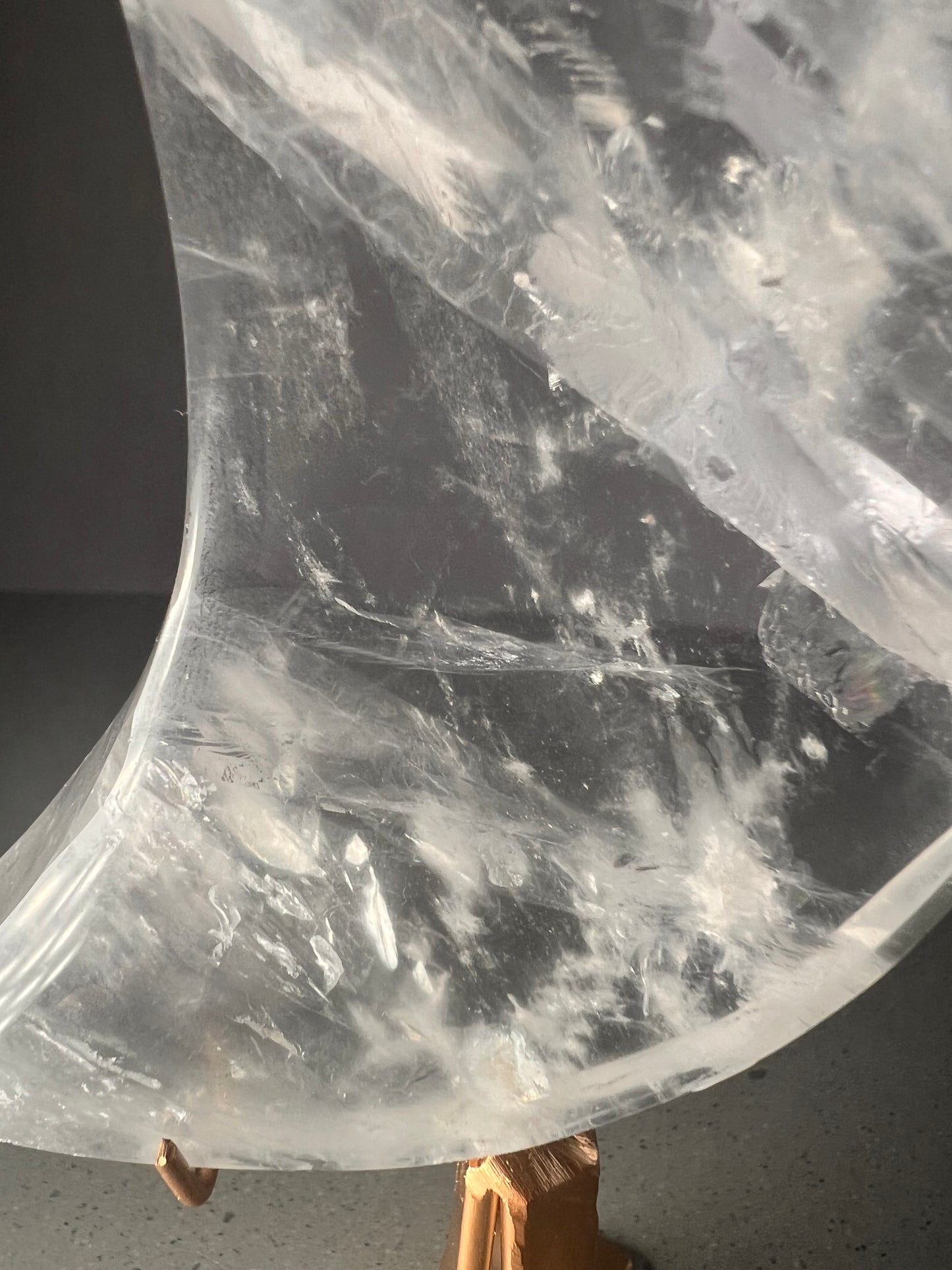 Large Clear Quartz  Moon - Ashanti