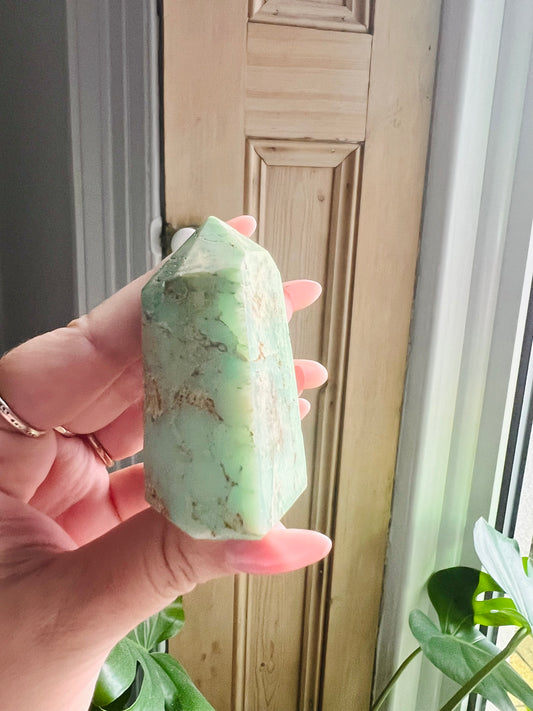 Small Chrysoprase Tower - Aster