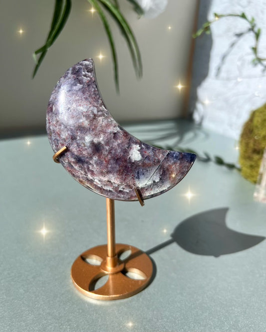 Iolite Moon on stand - *Celeste*